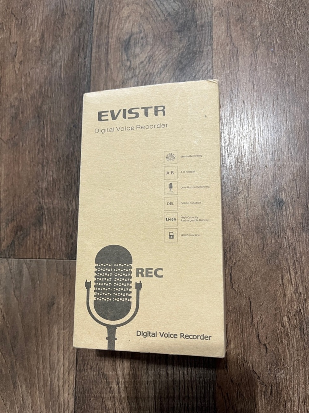 Brown Digital Voice Recorder – Portable Interview & Meeting Recorder